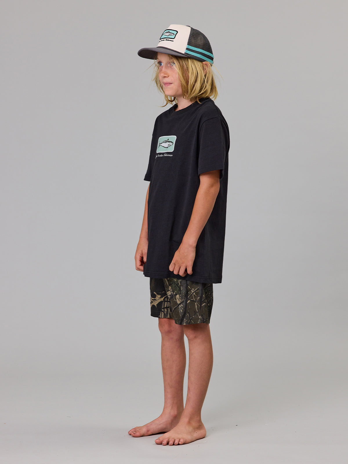 Just Another Fisherman Mini Kahawai Tee Black