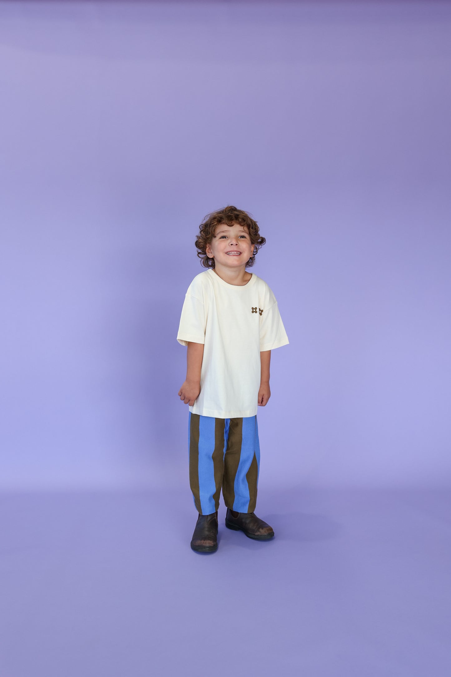 Grown Striped Knit Pant Coffee