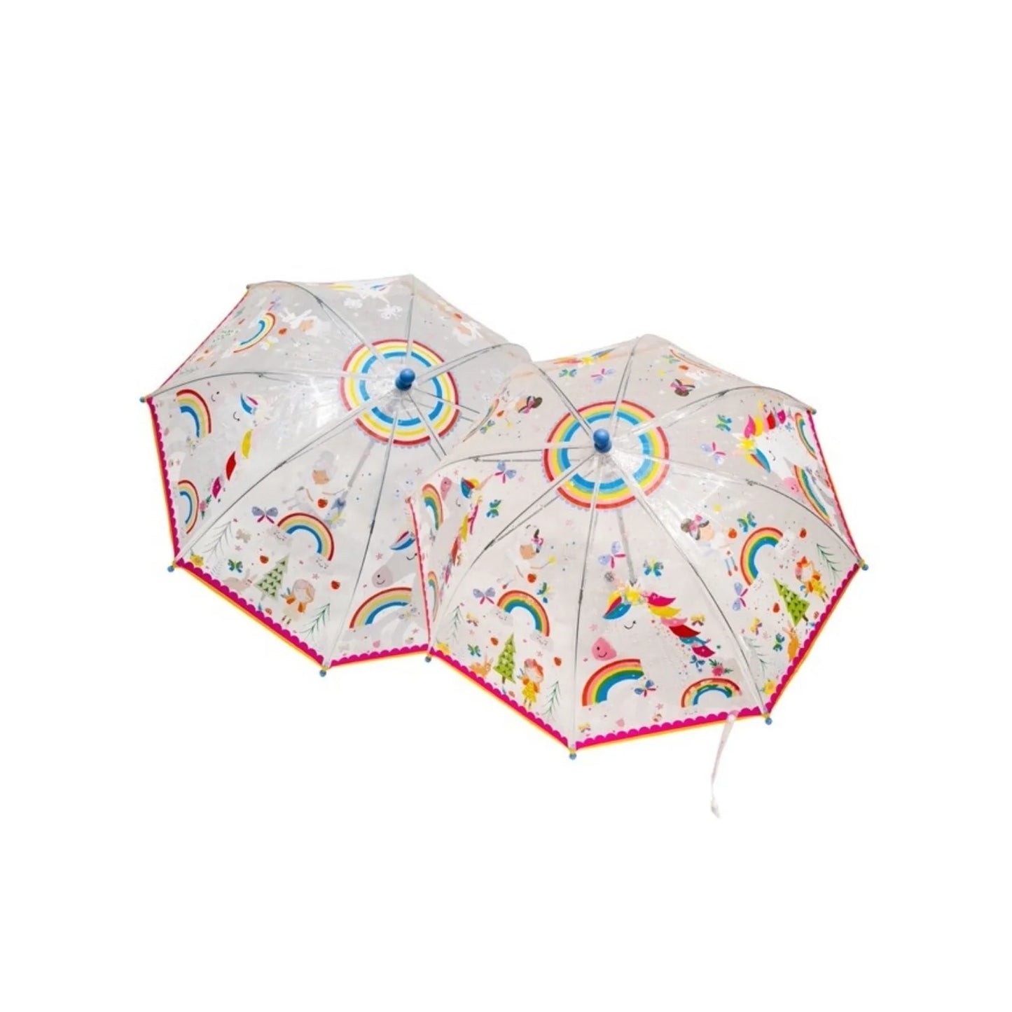 Floss & Rock Transparent Colour Changing Umbrella | Rainbow Fairy