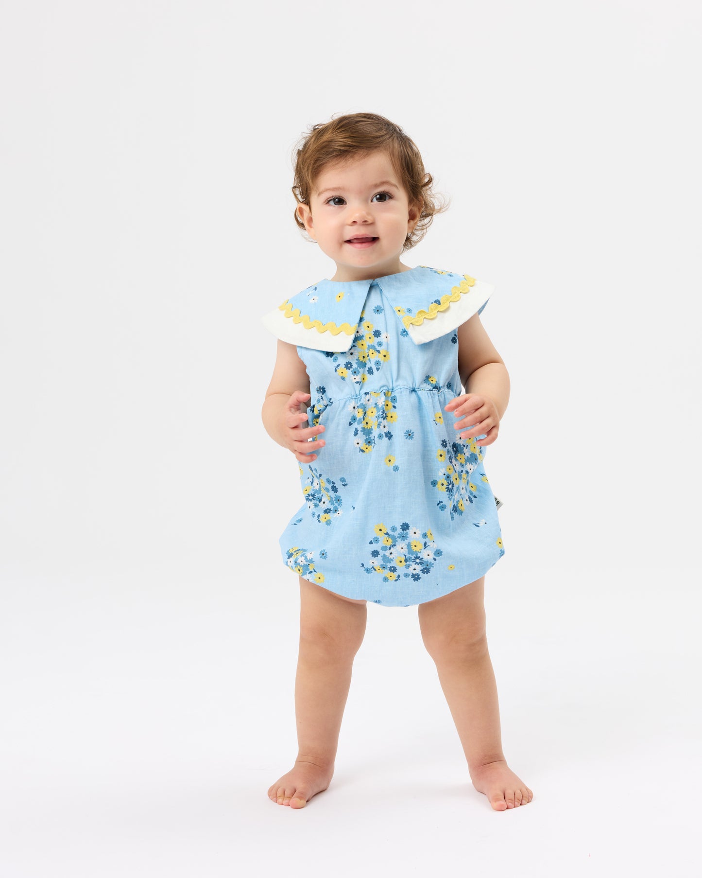 Goldie + Ace Floral Ava Collared Romper