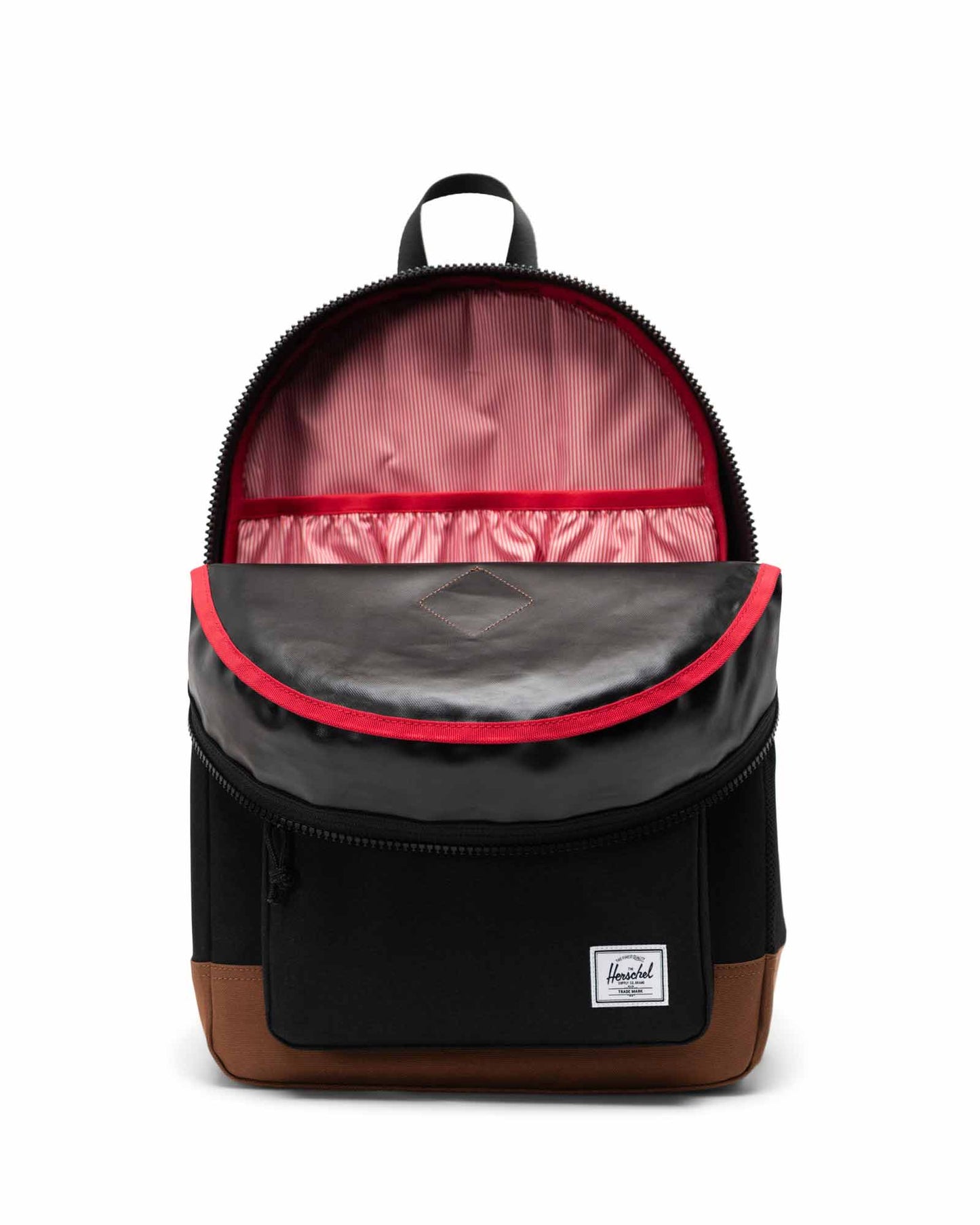 Herschel Heritage Youth Backpack | Black/Saddle Brown