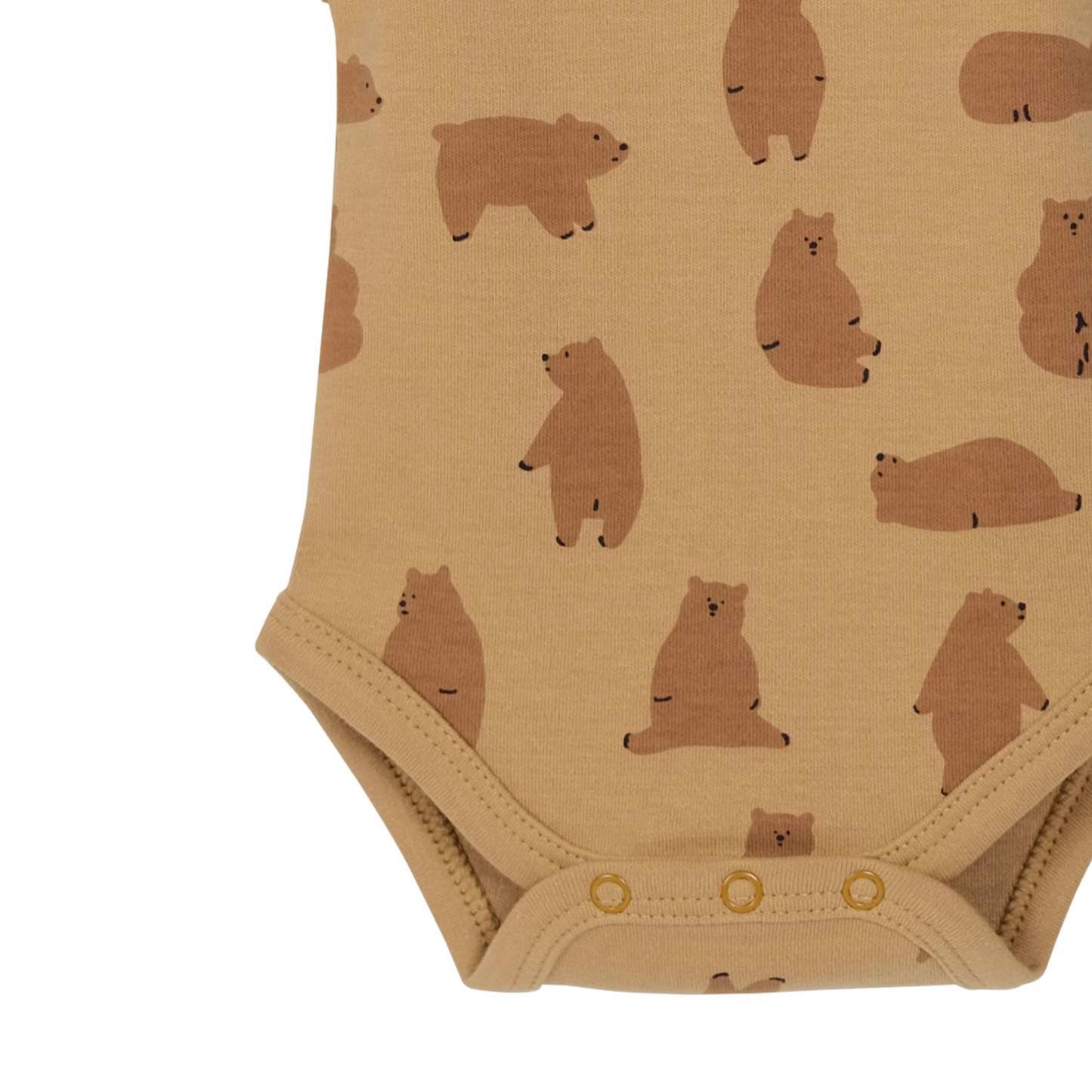 Babu Organic Cotton Singlet Bodysuit Chubby Bear