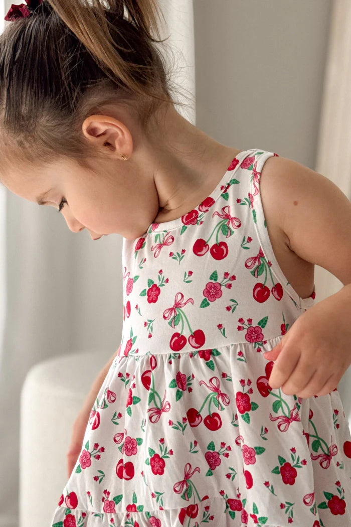 Milky Sweet Cherry Dress