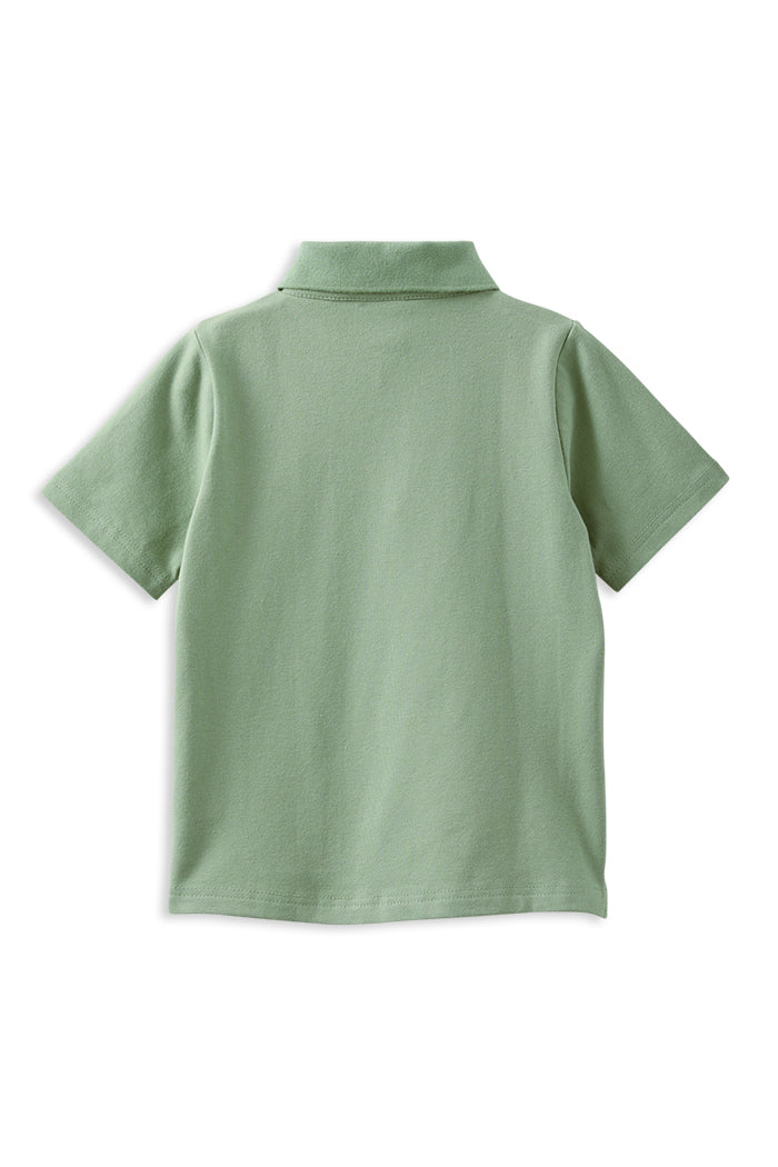 Milky Basil Lion Polo Shirt