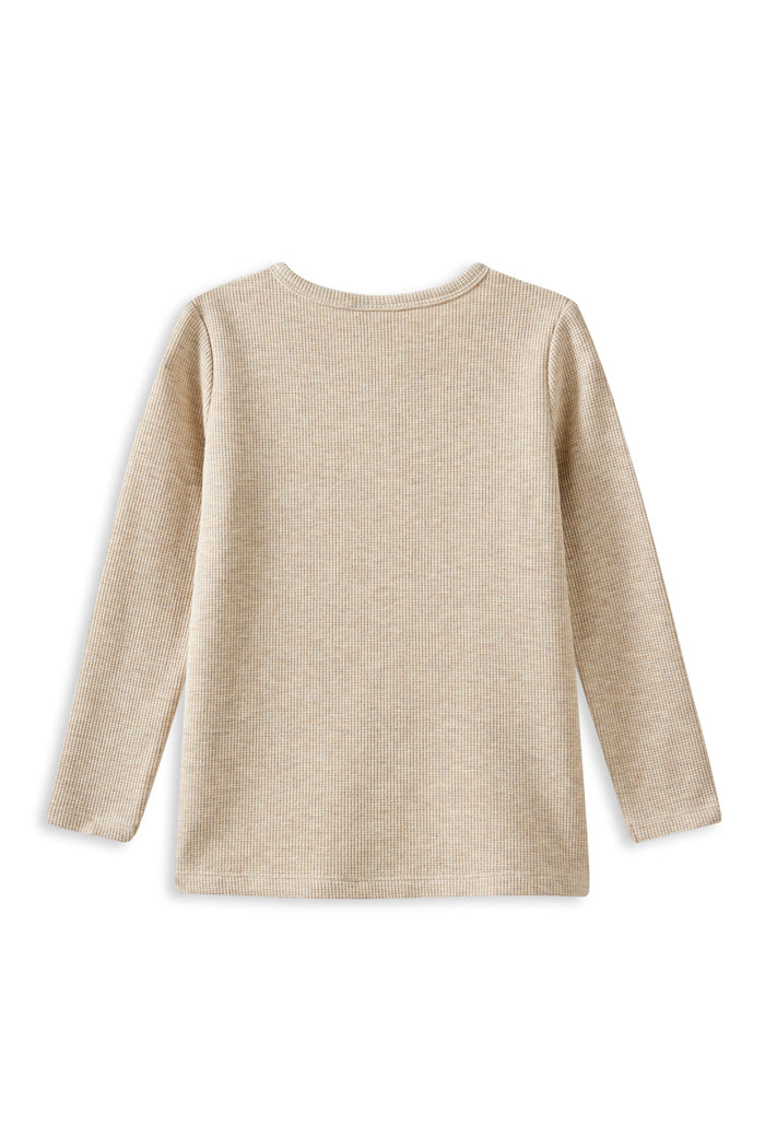 Milky Drift Waffle Henley Natural