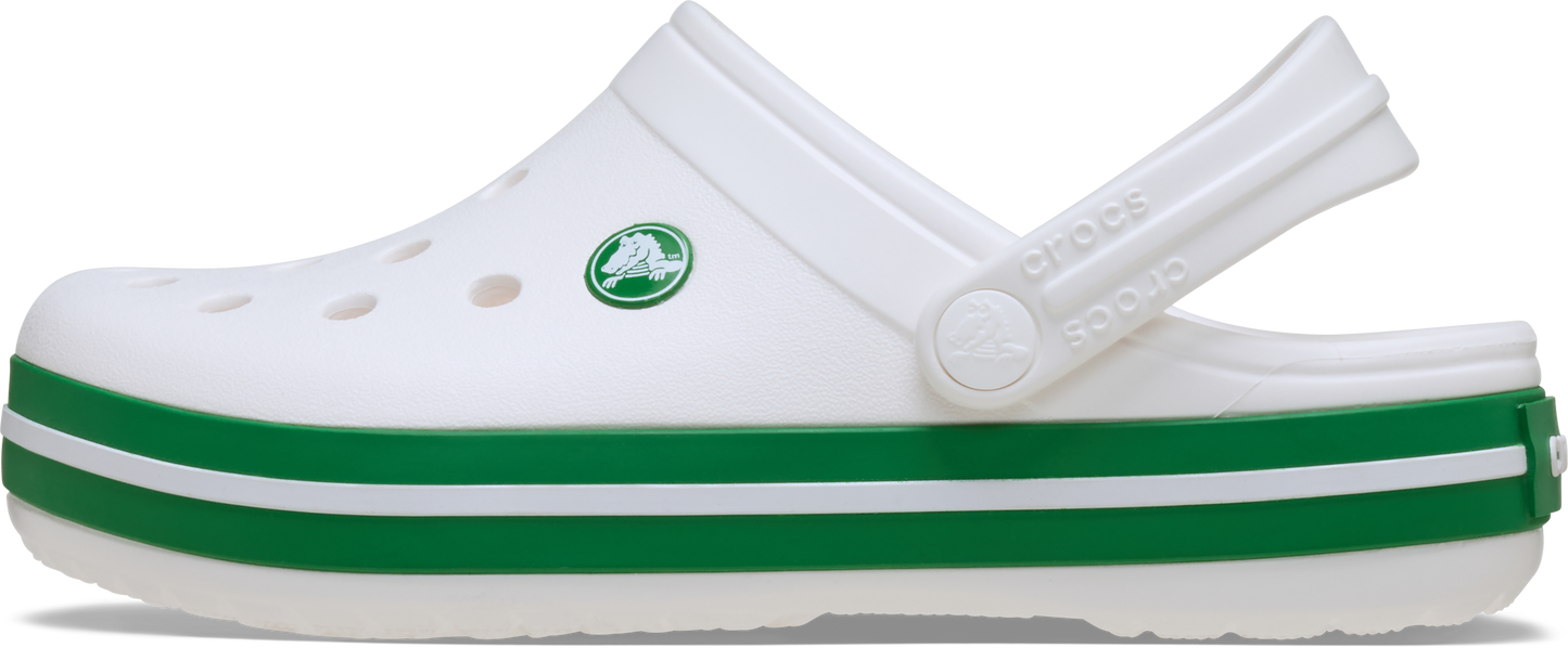 Crocs Crocband Clog Toddler White | Green Ivy