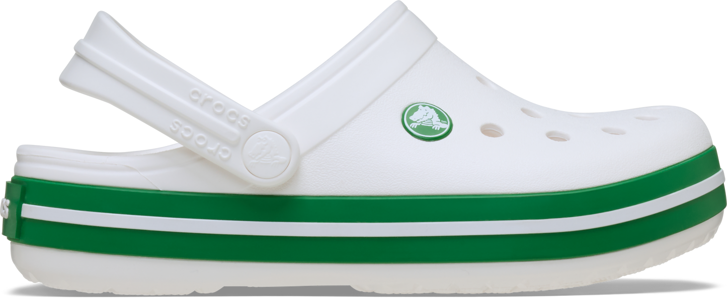 Crocs Crocband Clog Toddler White | Green Ivy