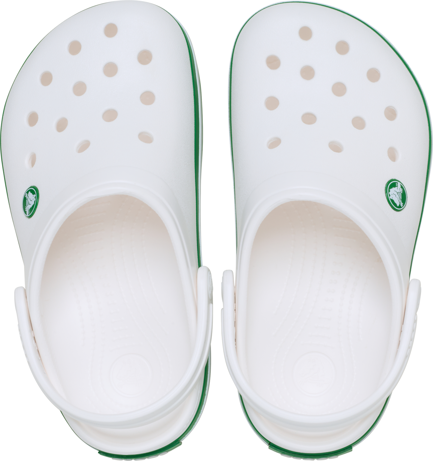 Crocs Crocband Clog Toddler White | Green Ivy