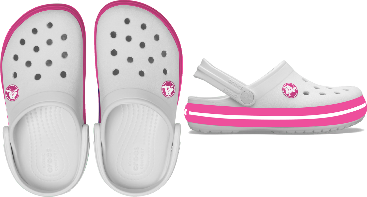 Crocs Crocband Clog Kids/Youth White | Pink Crush
