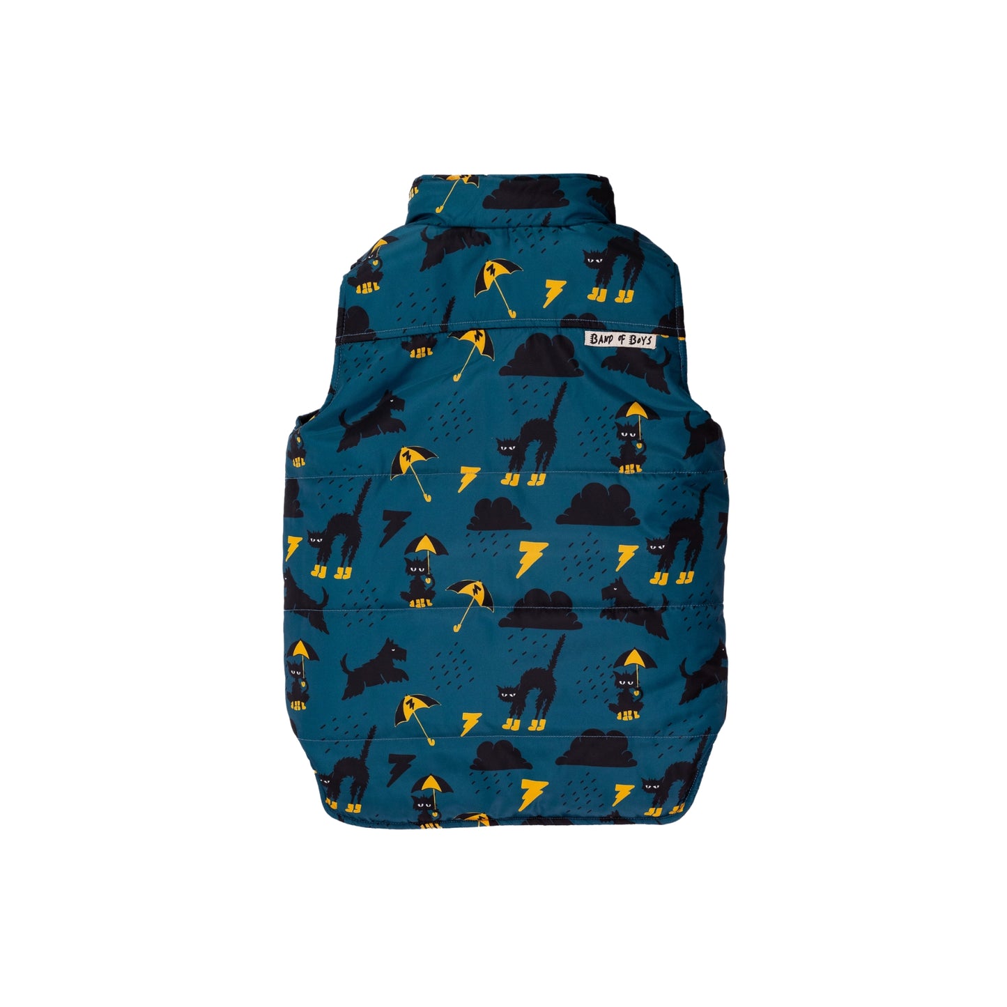Band of Boys Raining Cat + Dogs Reversible Puffer Vest