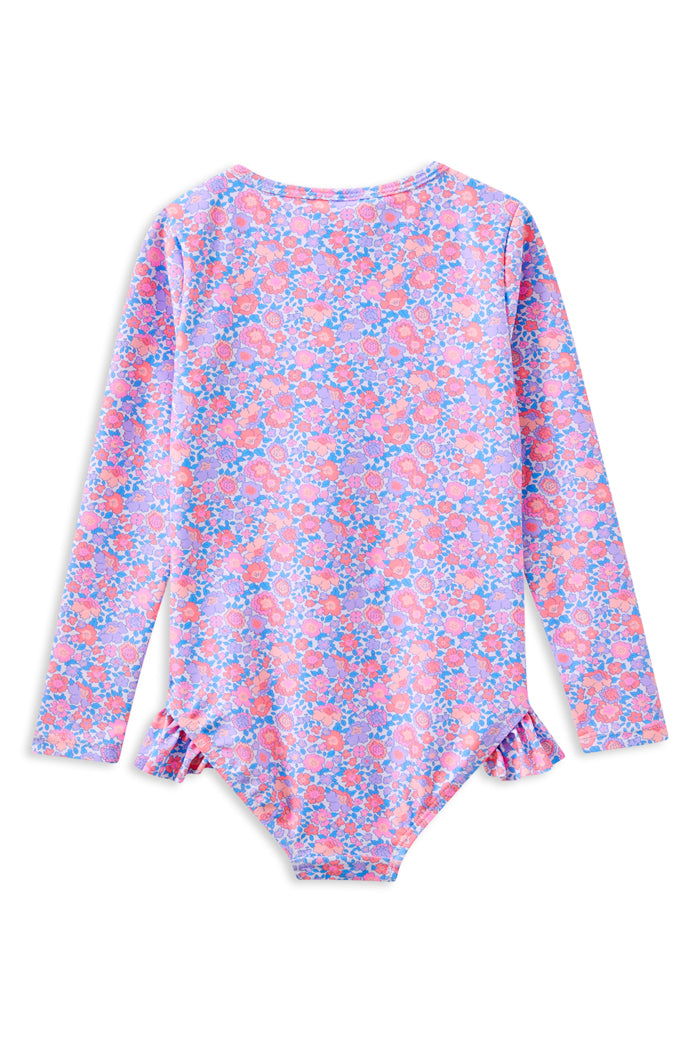 Milky Pretty Posy Long Sleeve Swimsuit