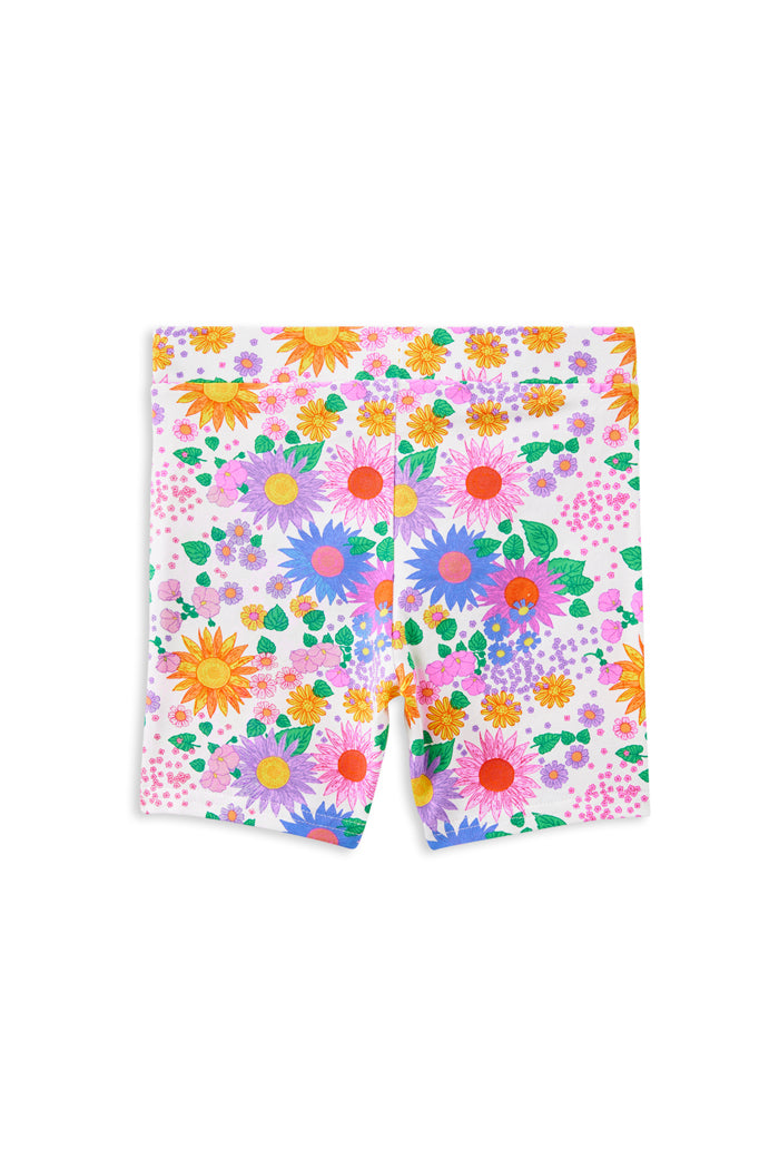 Milky Sunshine Floral Bike Short