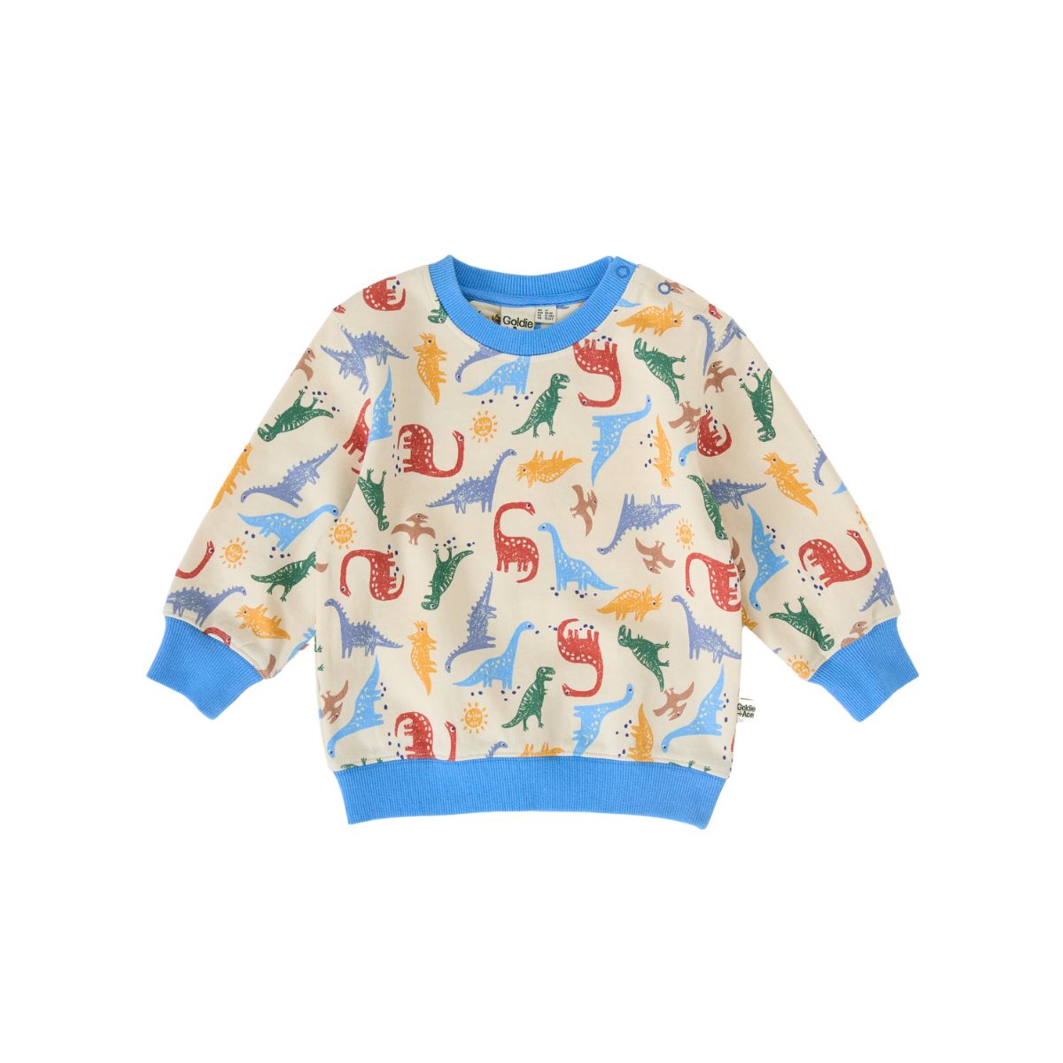 Goldie + Ace Dino-Mite Relaxed Terry Sweater