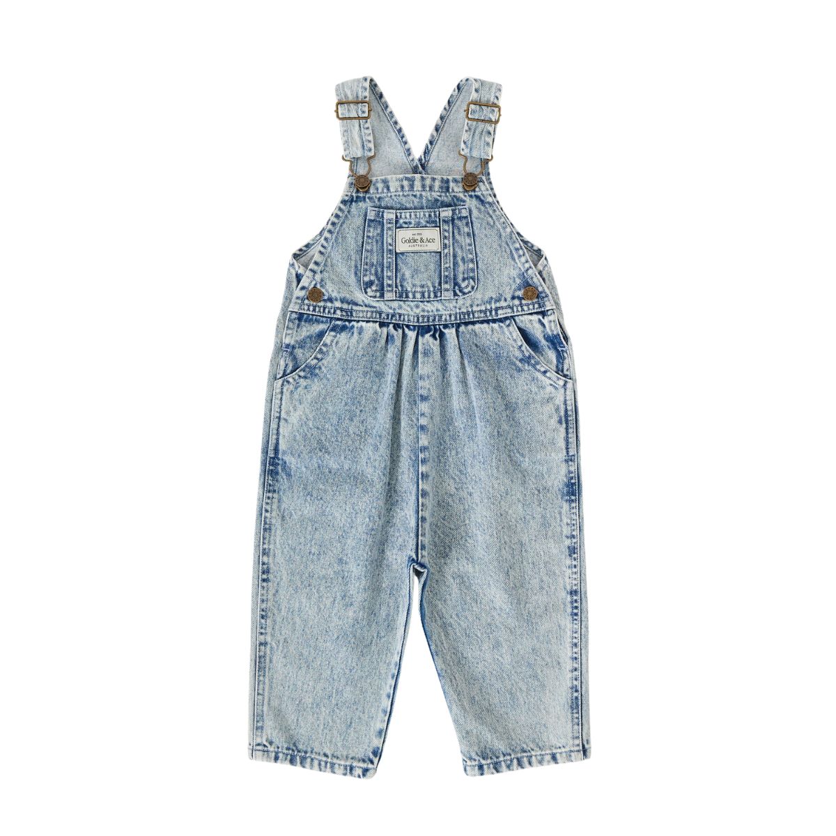 Goldie + Ace Austin Vintage Washed Denim Overalls