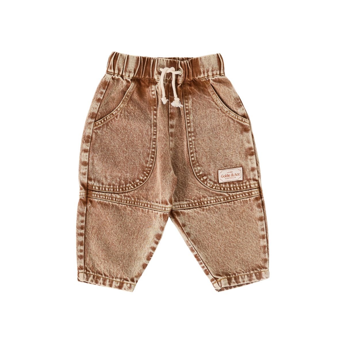 Goldie + Ace Drew Denim Pocket Pant Brown