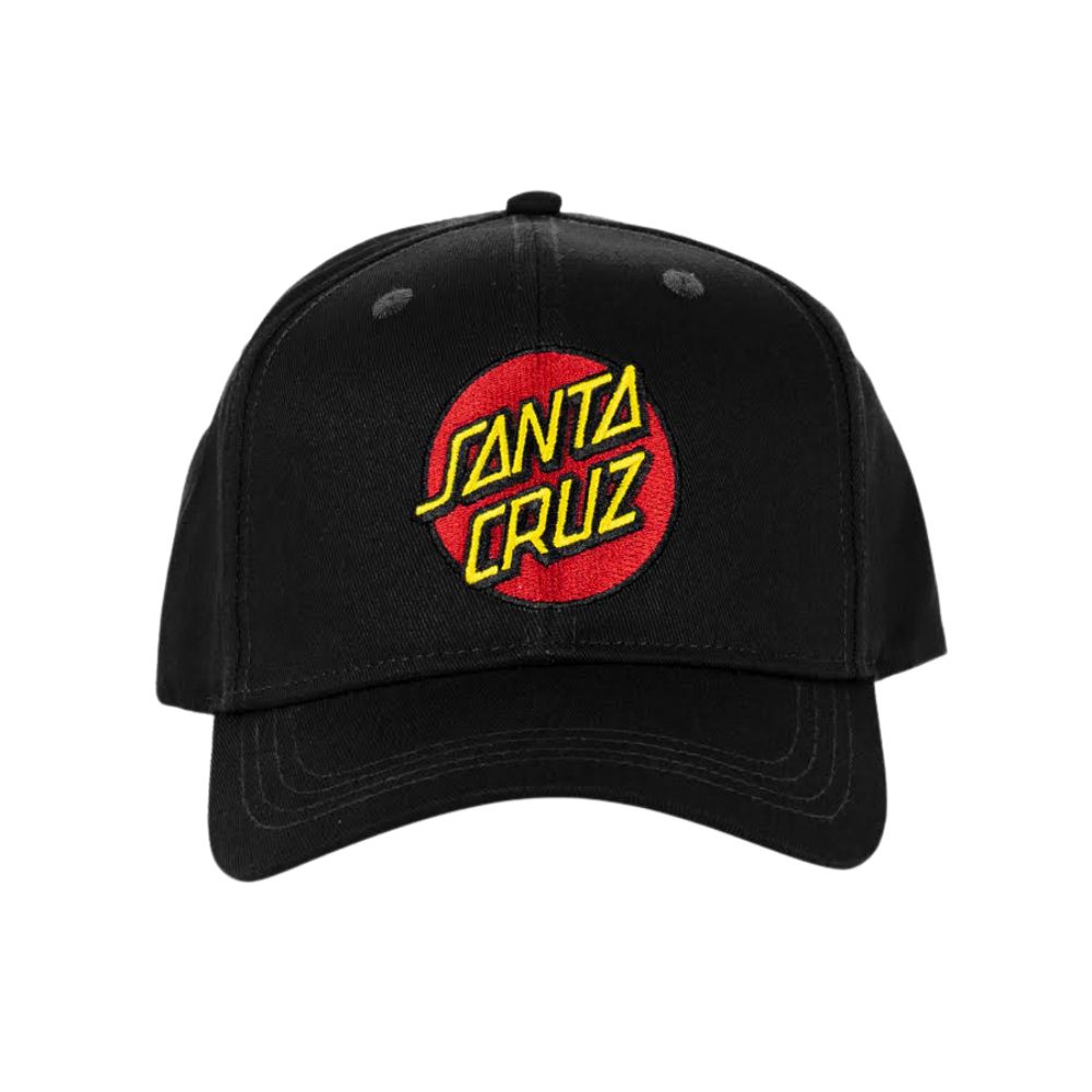 Santa Cruz Classic Dot Patch Stretch Fit Cap Black