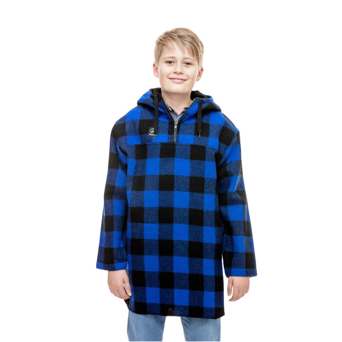 Swanndri Kid's Brixton Bush Shirt Blue/Black Check