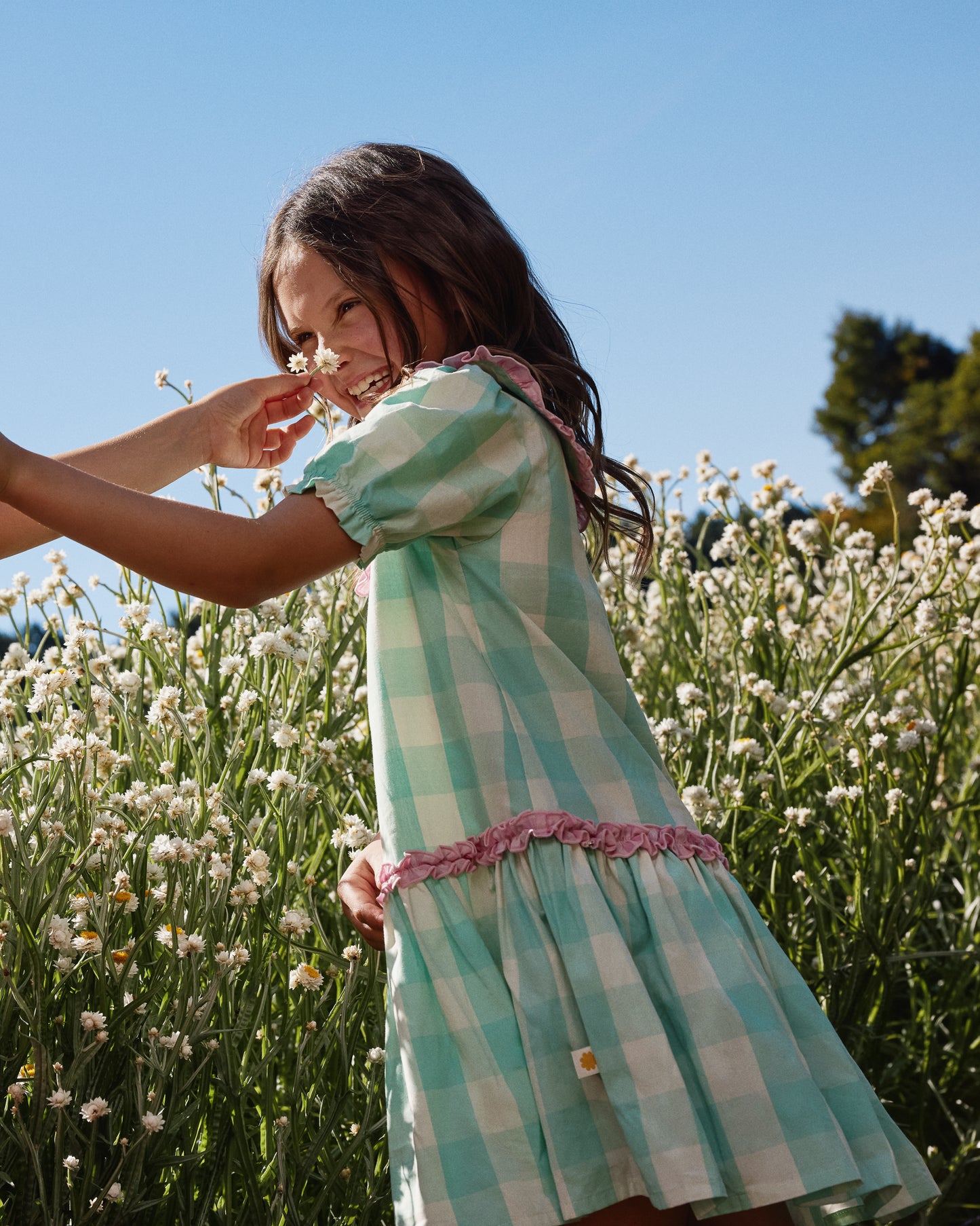 Goldie + Ace Gingham Collar Dress