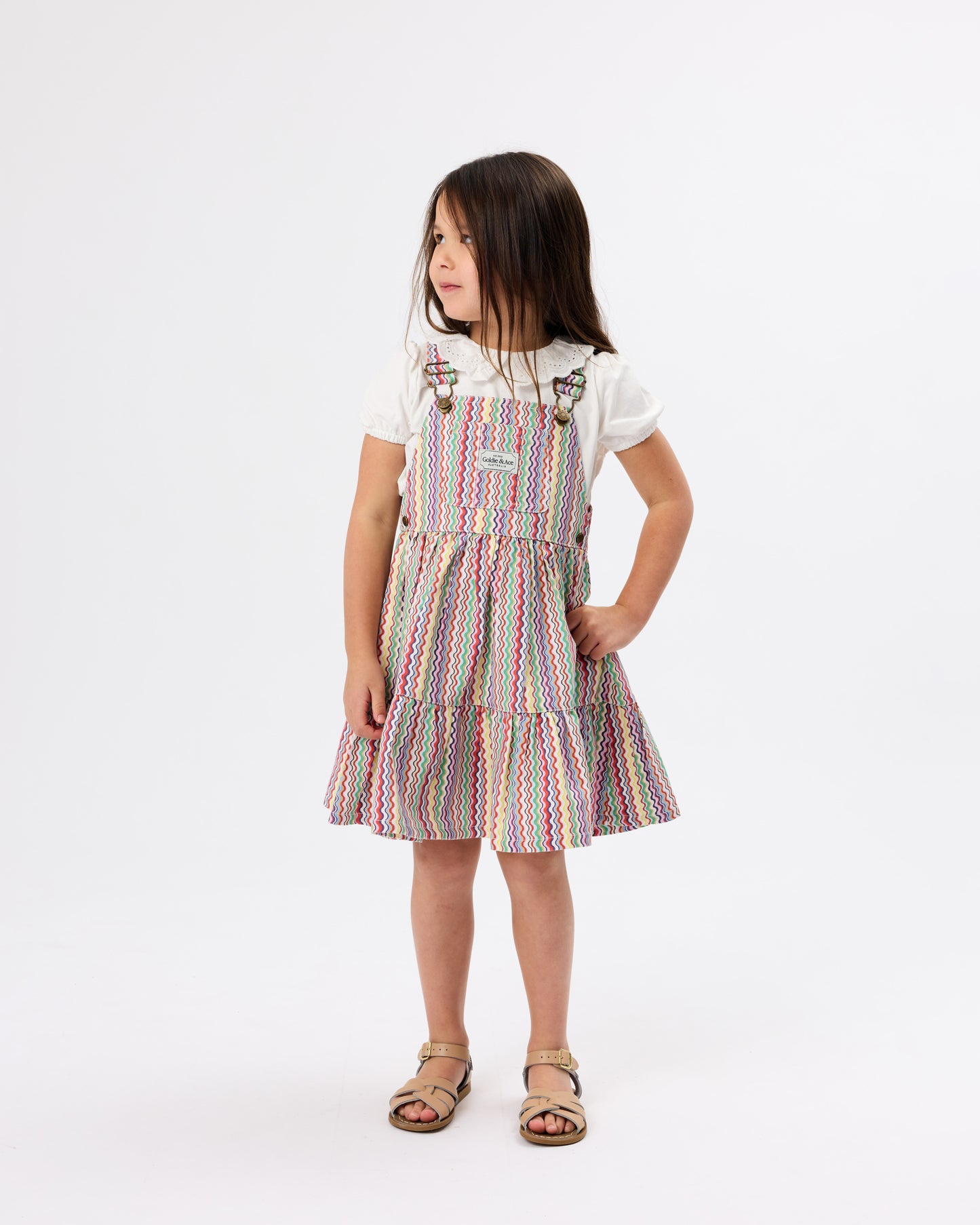 Goldie + Ace Ric Rac Tully Tiered Dress