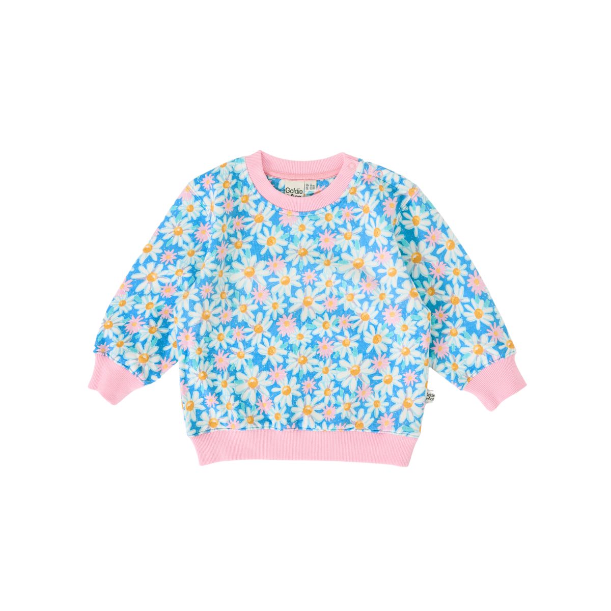 Goldie + Ace Seaside Daisy Relaxed Terry Sweater
