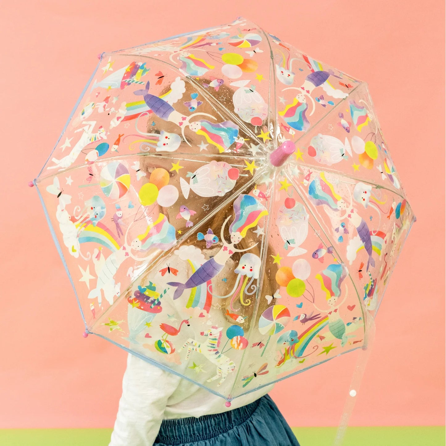 Floss & Rock Transparent Colour Changing Umbrella | Fantasy