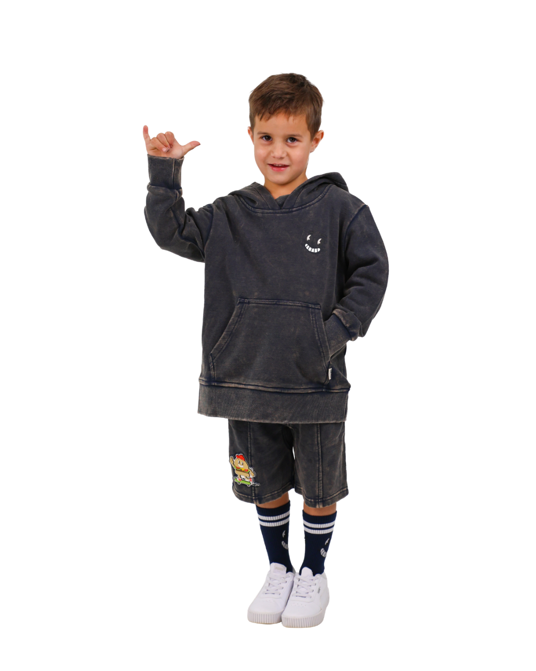 Band of Boys Navy Wash Burger Shorts