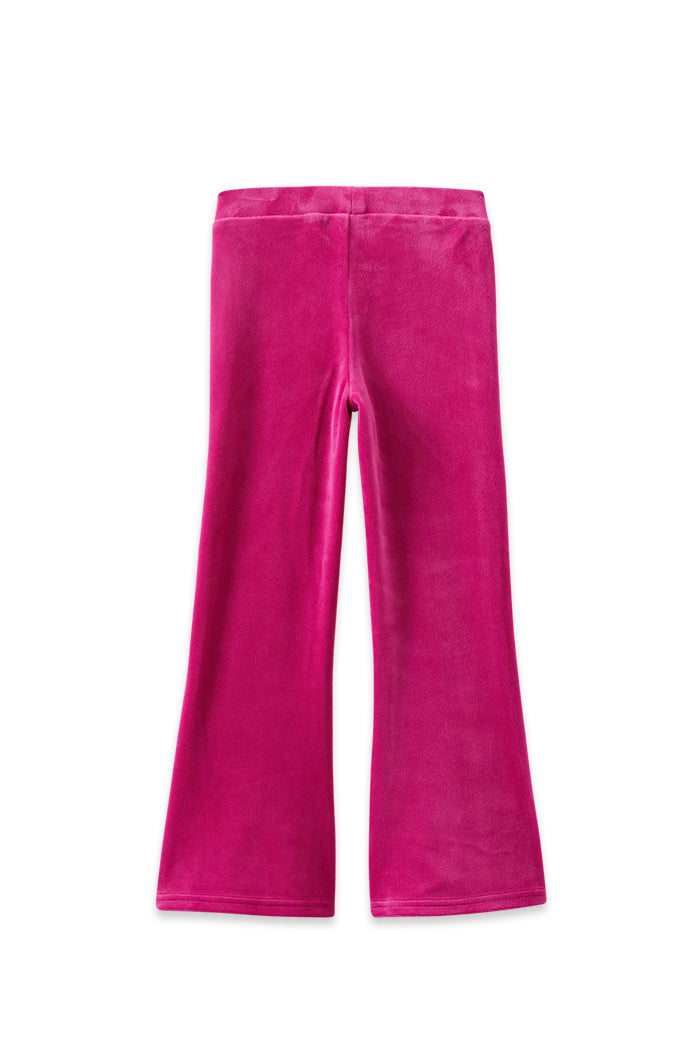 Milky Pink Velour Flares