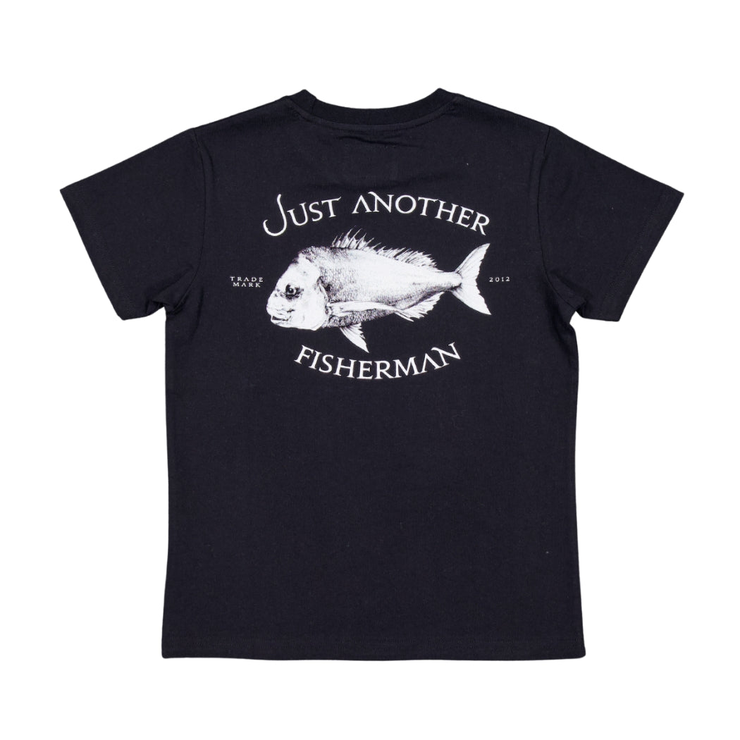 Just Another Fisherman Mini Snapper Tee Black