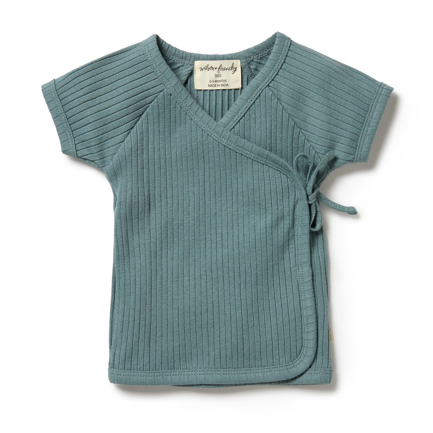 Wilson & Frenchy Organic Rib Kimono Top Pine Green