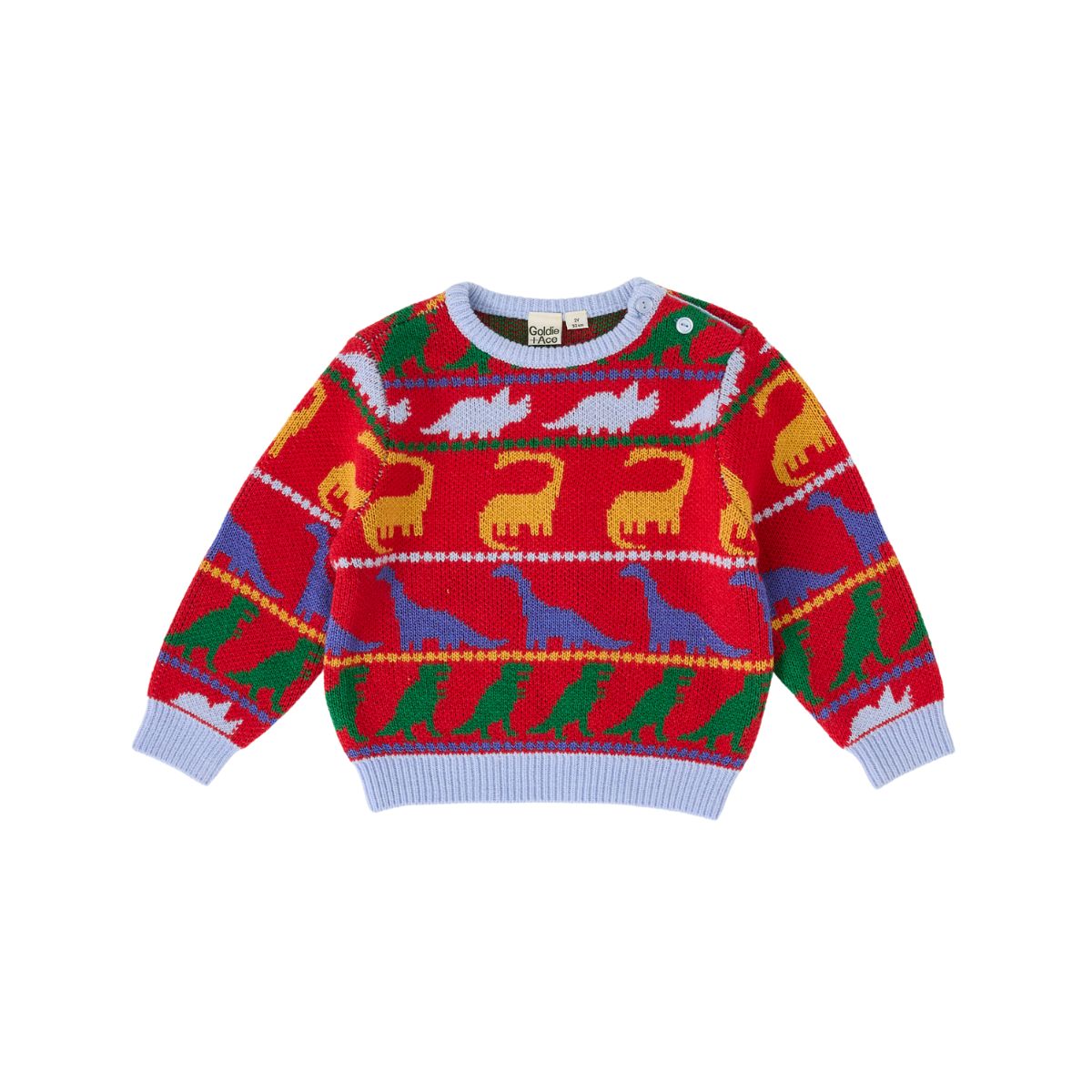 Goldie + Ace Dino Knit Jumper