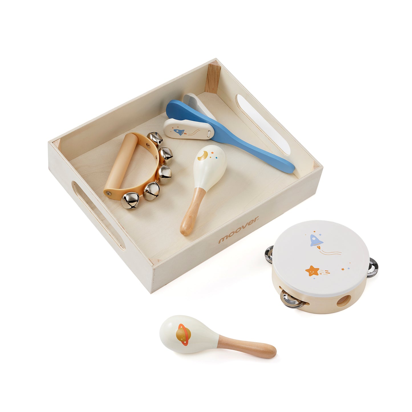 Moover Musical Instrument Set in Wooden Tray | Space