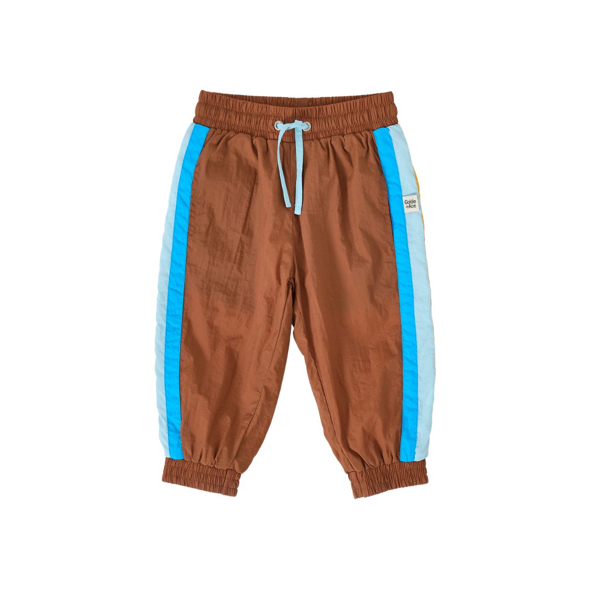 Goldie + Ace Retro Lightweight Sporty Pants Brown