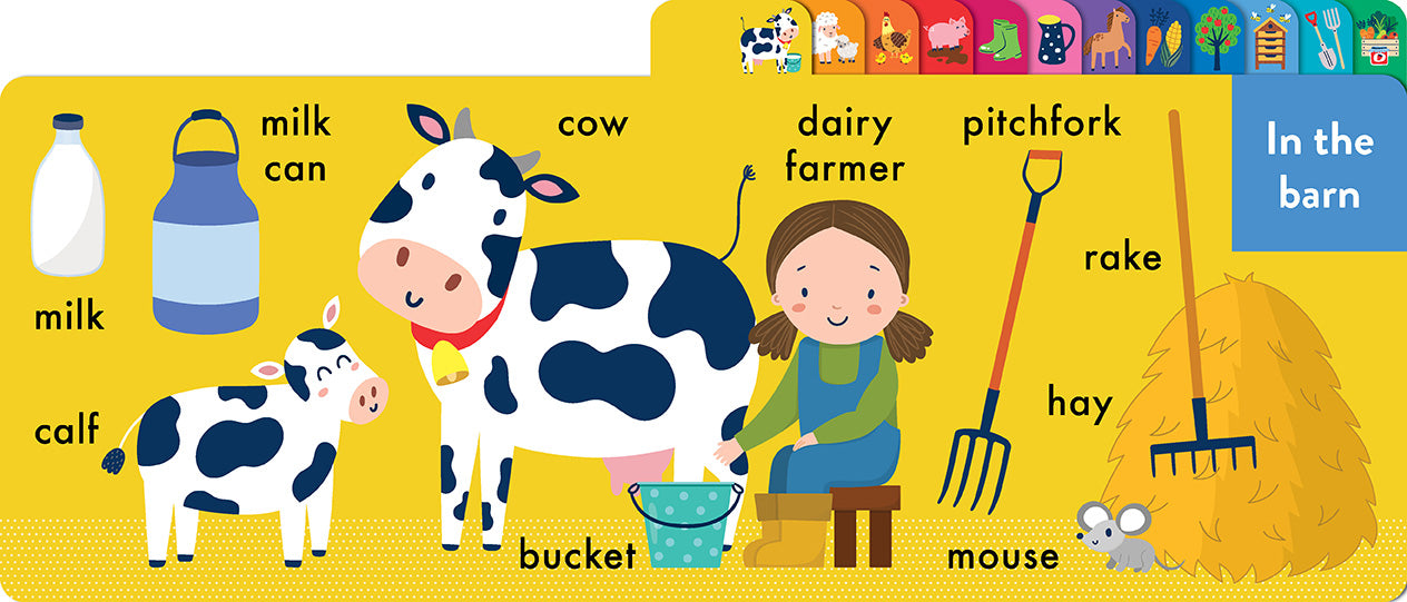 On The Farm Chunky Tabbed Board Book