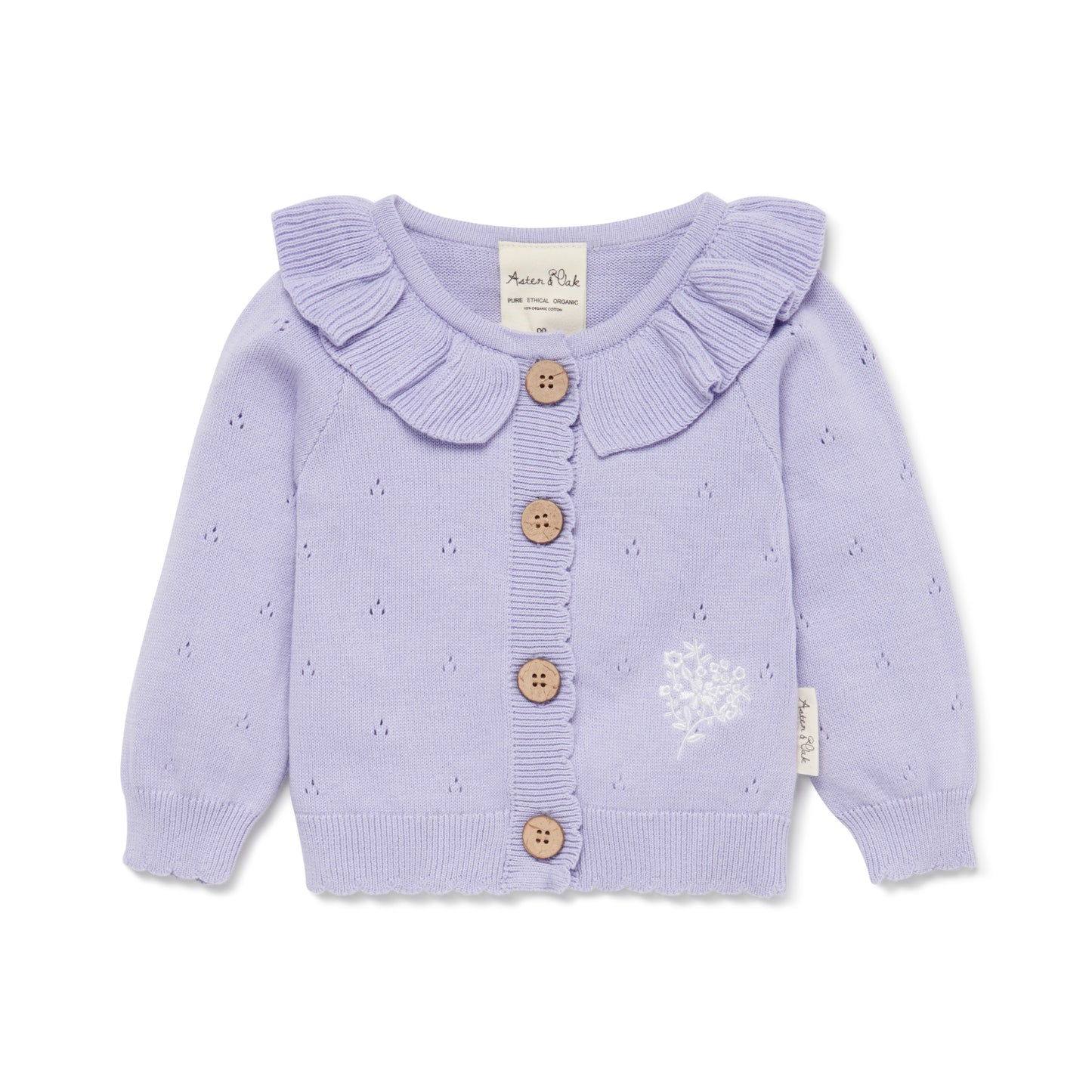 Aster & Oak Lavender Knit Cardigan