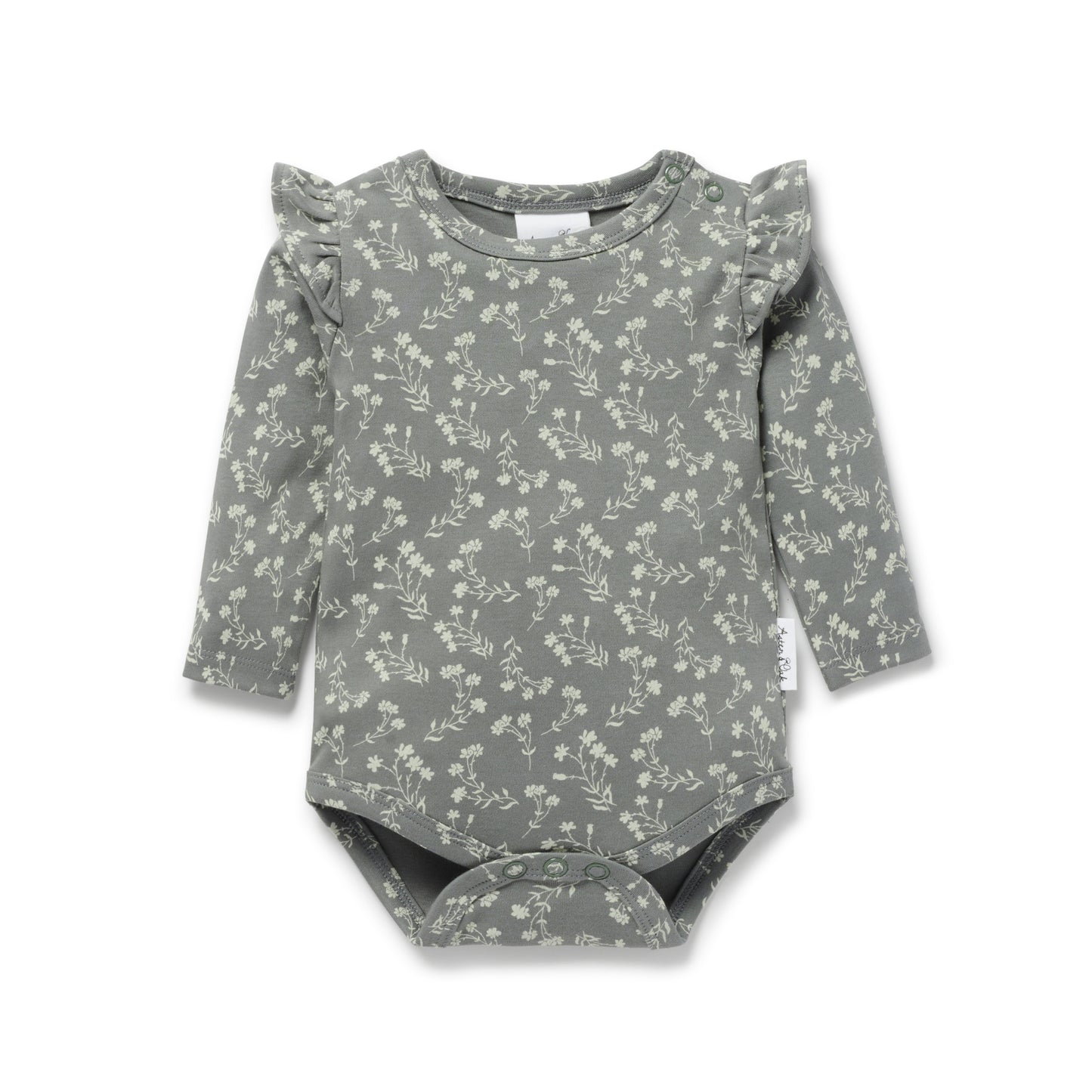 Aster & Oak Mia Floral Flutter Onesie