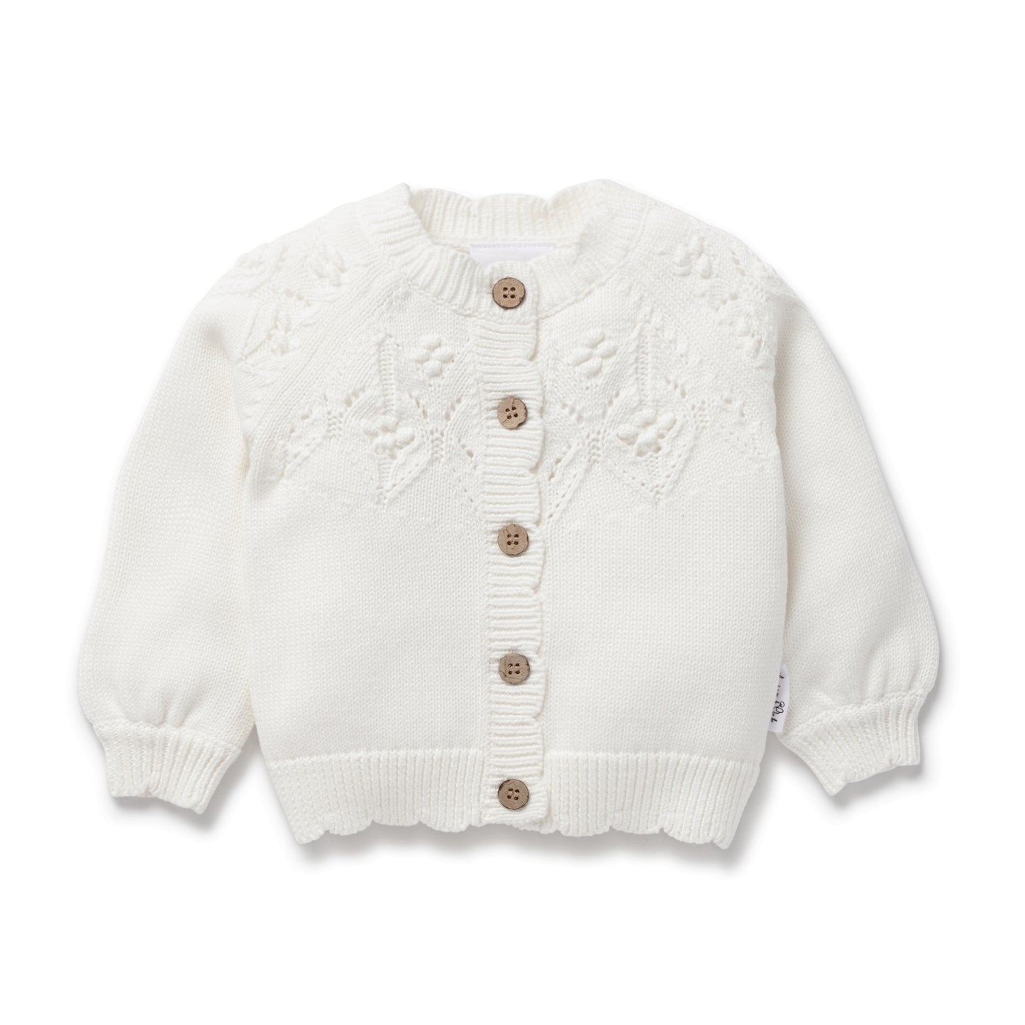 Aster & Oak Ivory Knit Cardigan