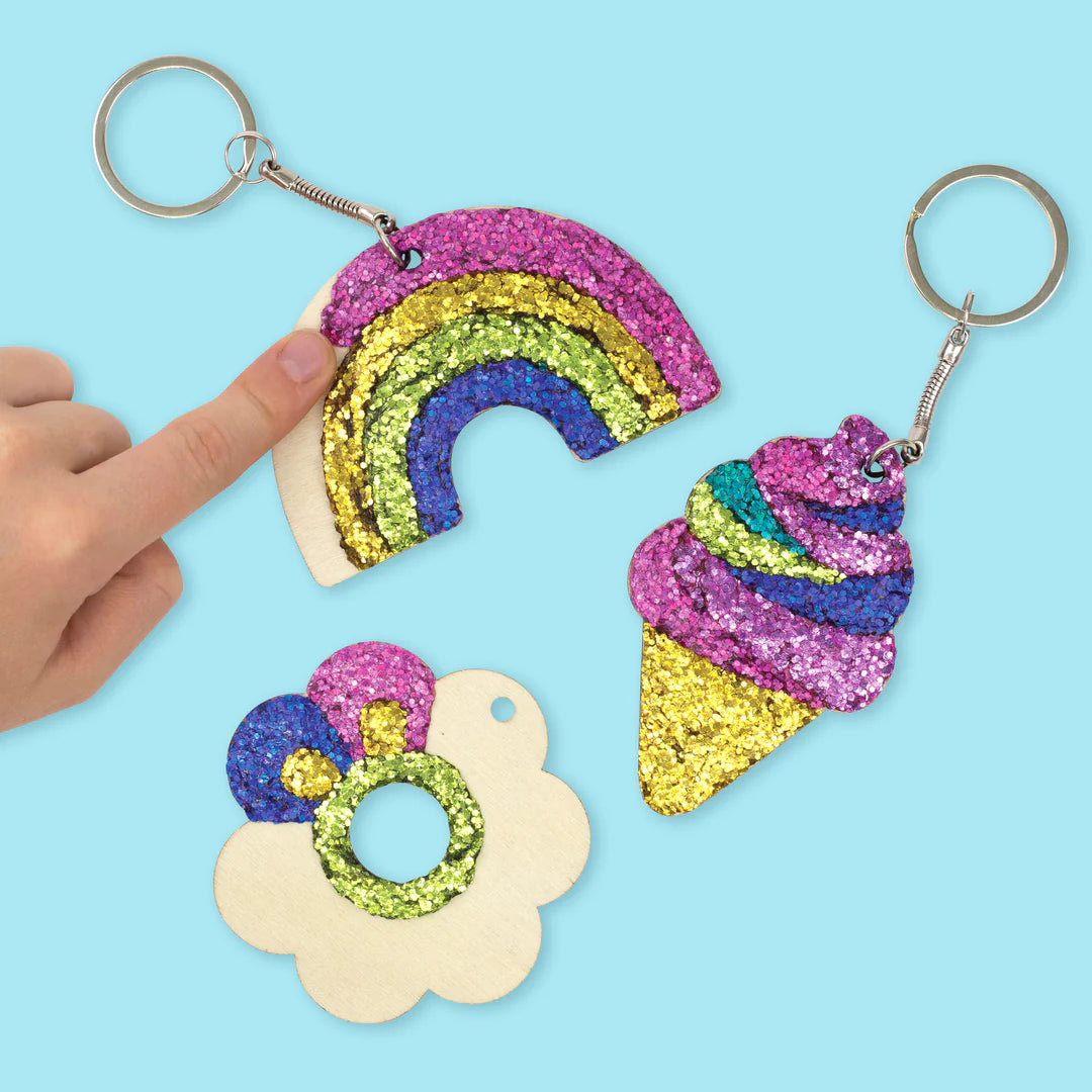 Tiger Tribe Glitter Goo Crowns - Bag Charms