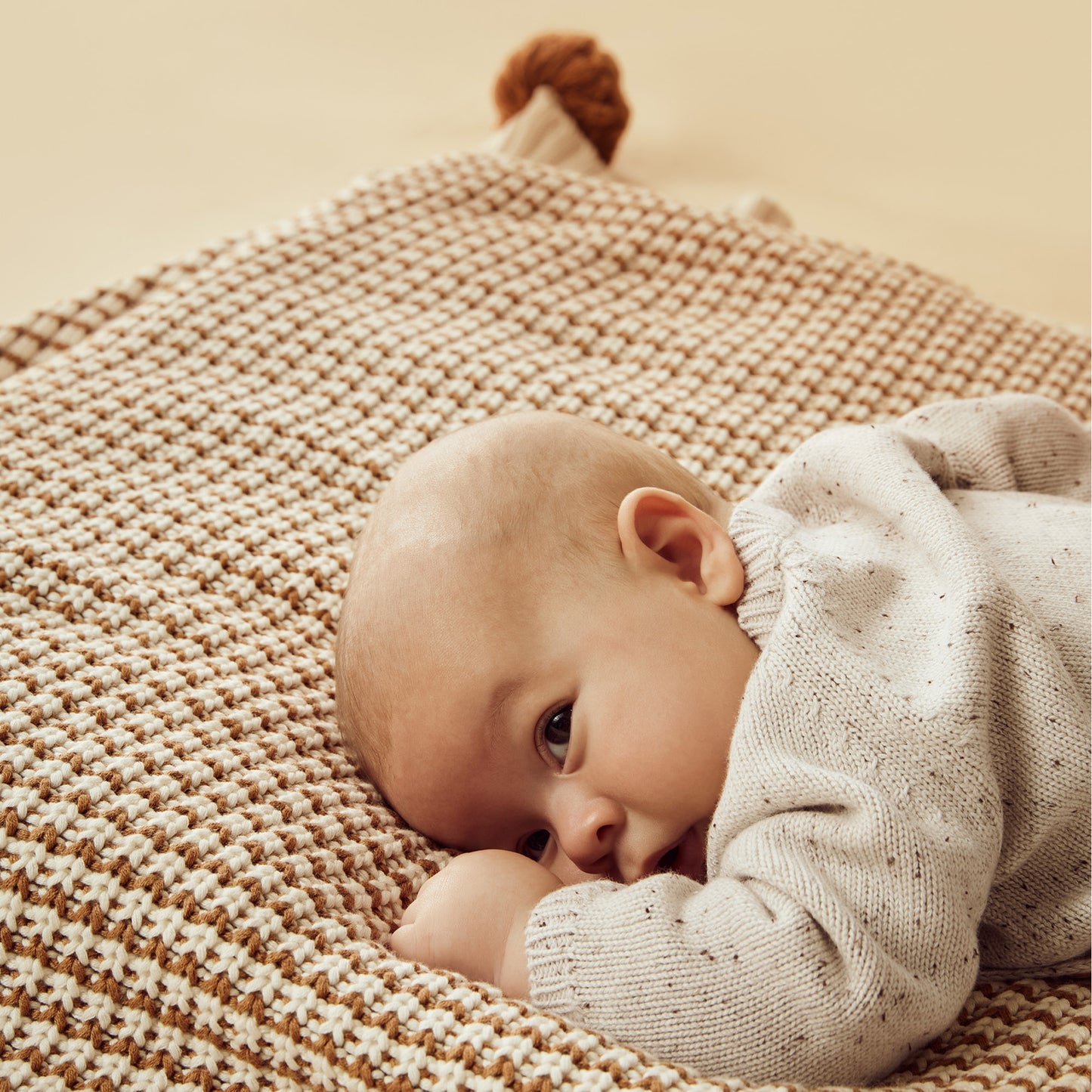 Wilson & Frenchy Organic Knitted Jumper Cookie & Cream
