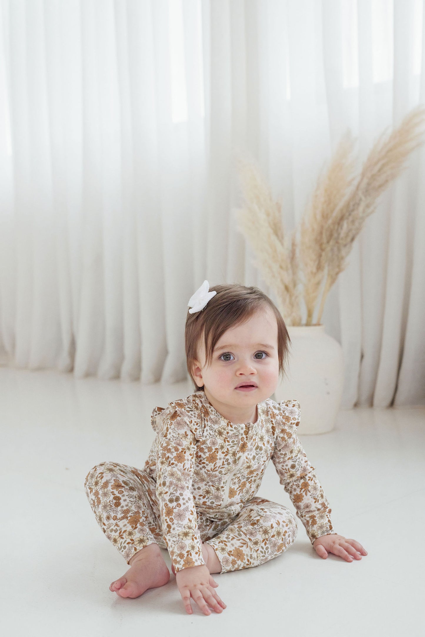 Aster & Oak Bailey Floral Zip Romper