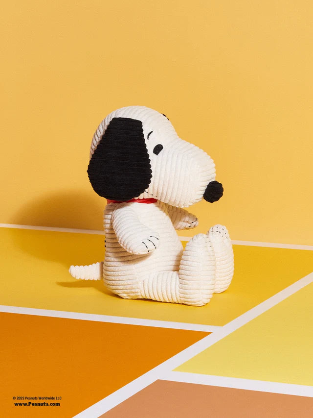 Bon Ton Toys Snoopy Eco Corduroy Cream in Giftbox 27cm