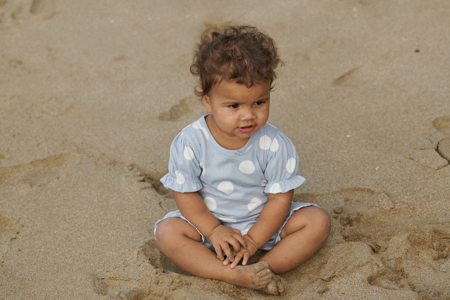 Nature Baby Bubbles Suit Flossie Polka Dot Print