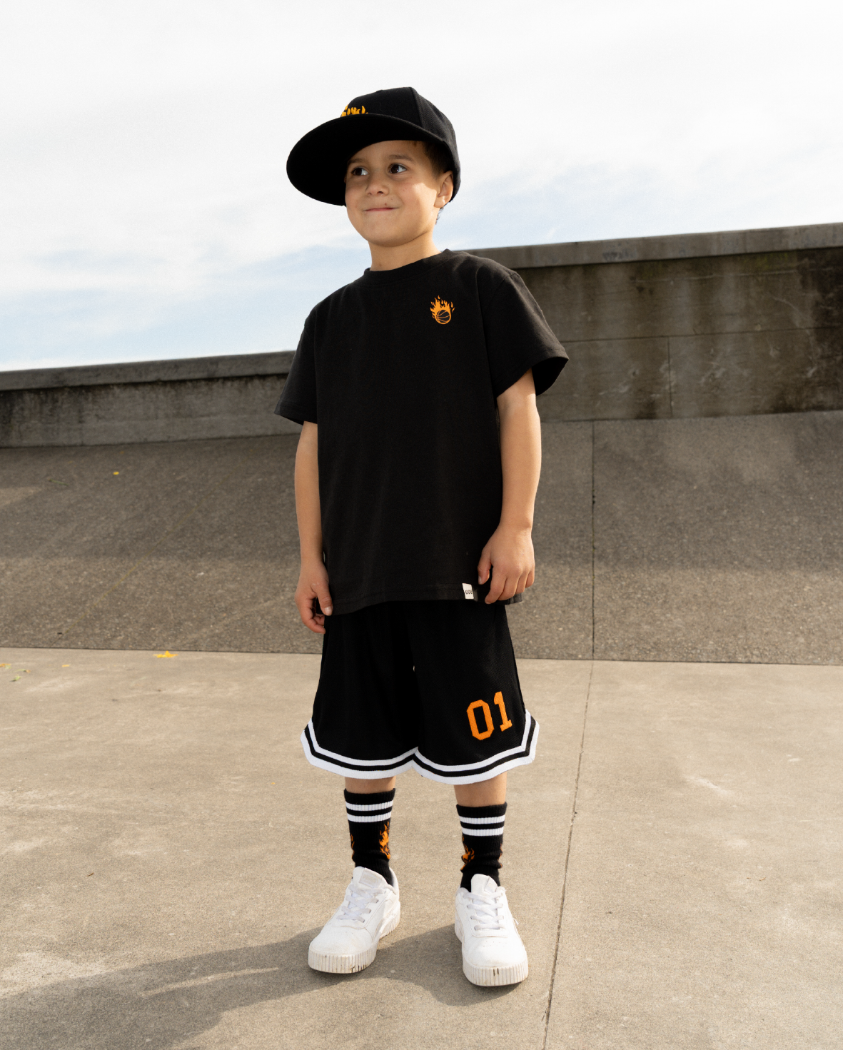 Band of Boys Black Tiger Slam Dunk Tee