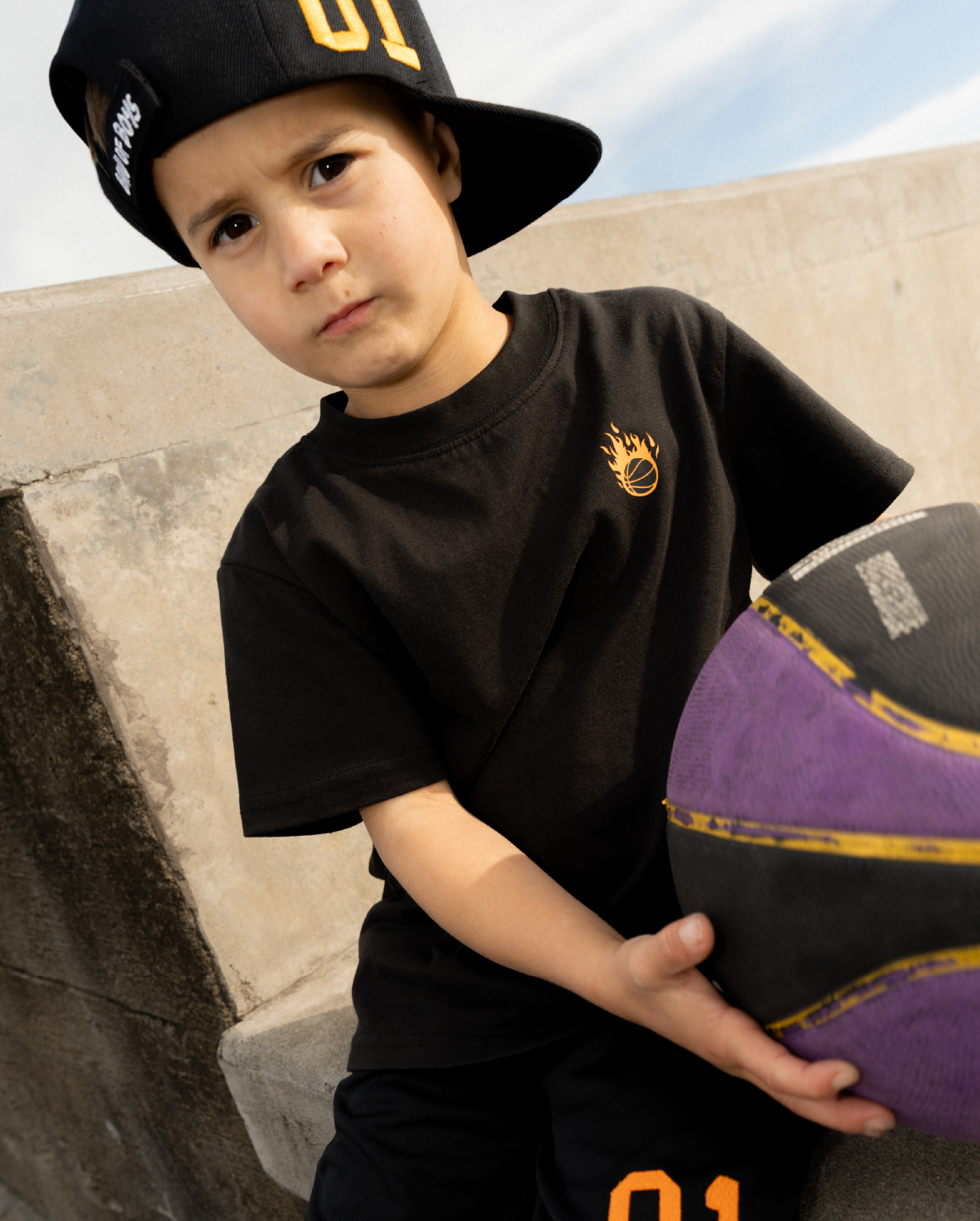 Band of Boys Black Tiger Slam Dunk Tee