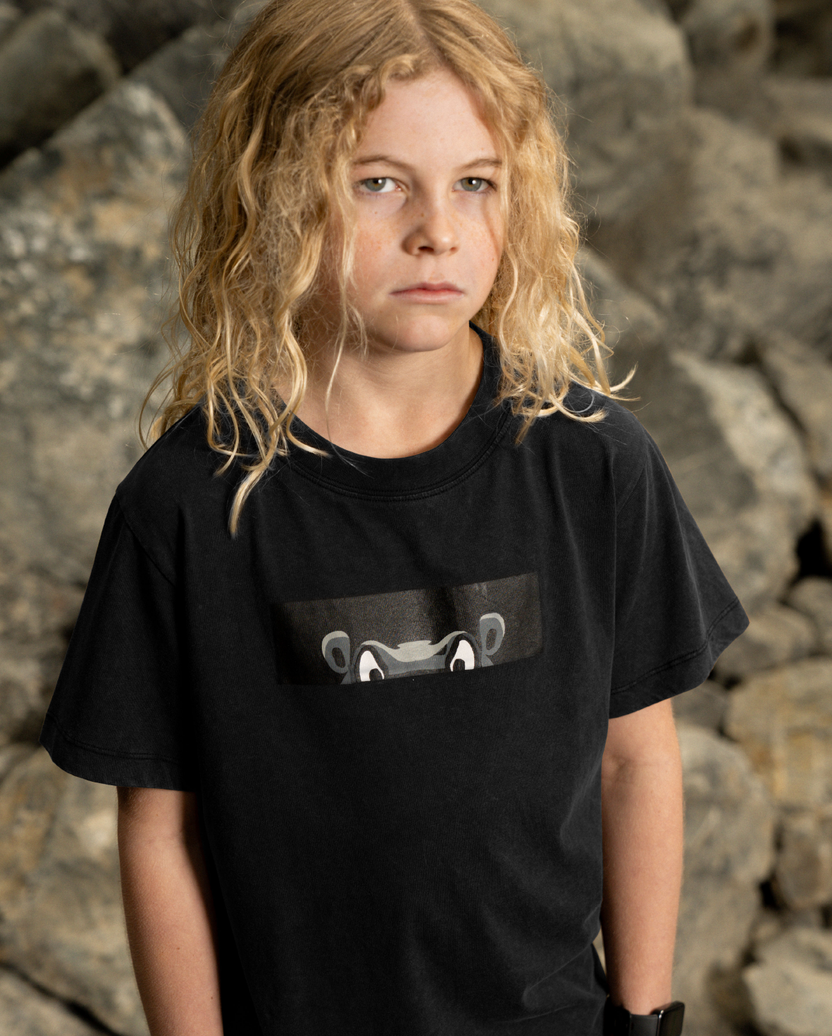 Band of Boys Black Wash Hippo Tee