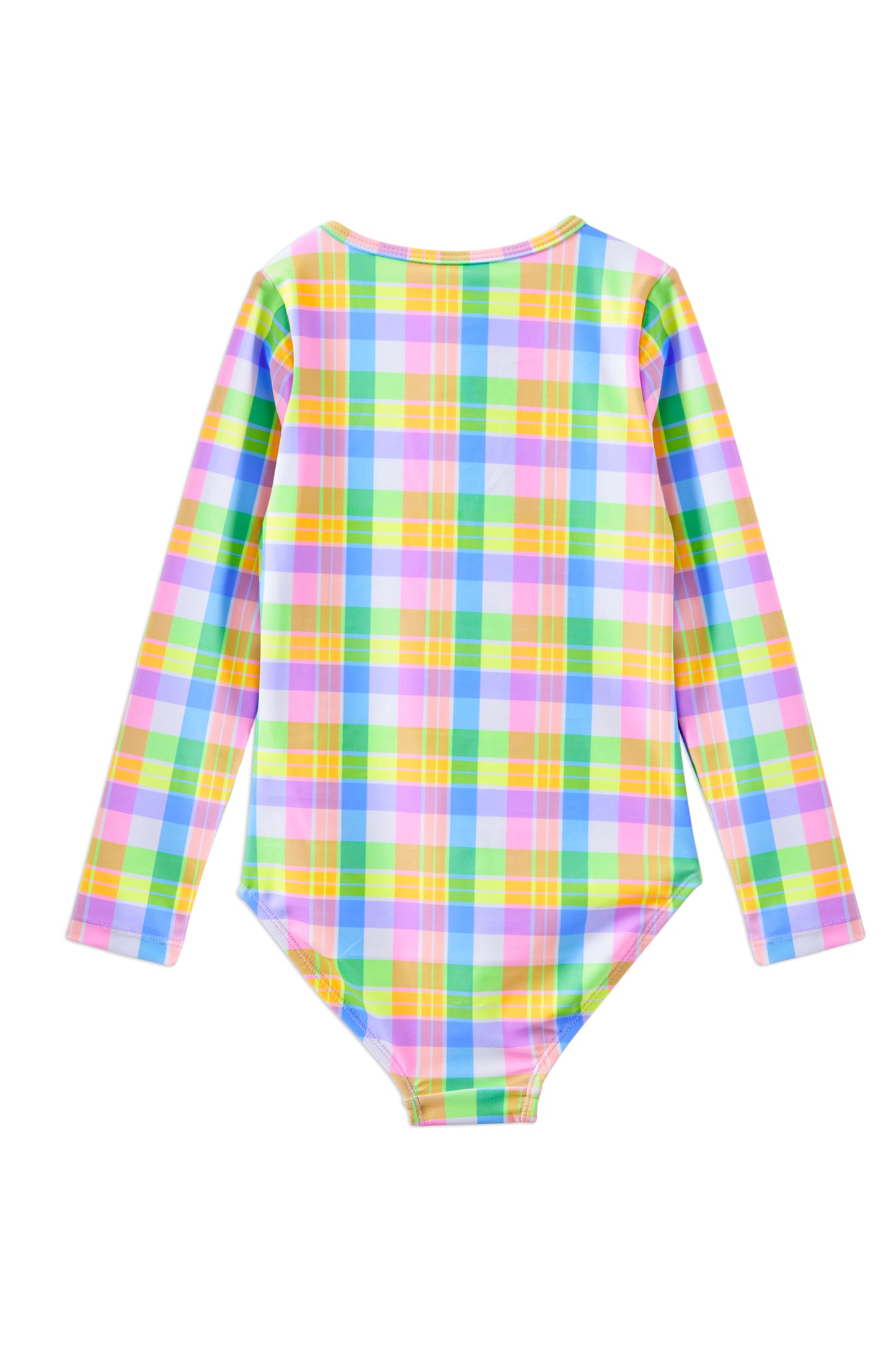Milky Carnival Check Long Sleeve Swimsuit