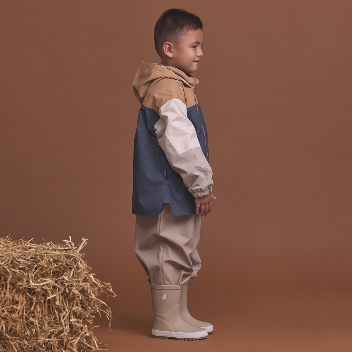 Crywolf Packable Jacket Ash Colourblock