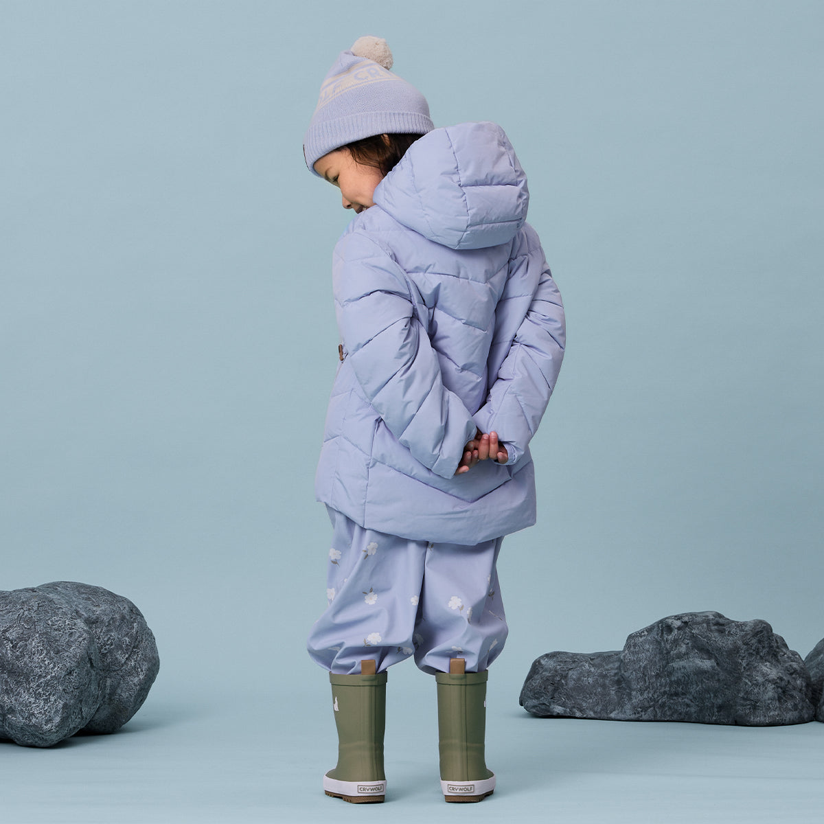 Crywolf Eco Puffer Periwinkle