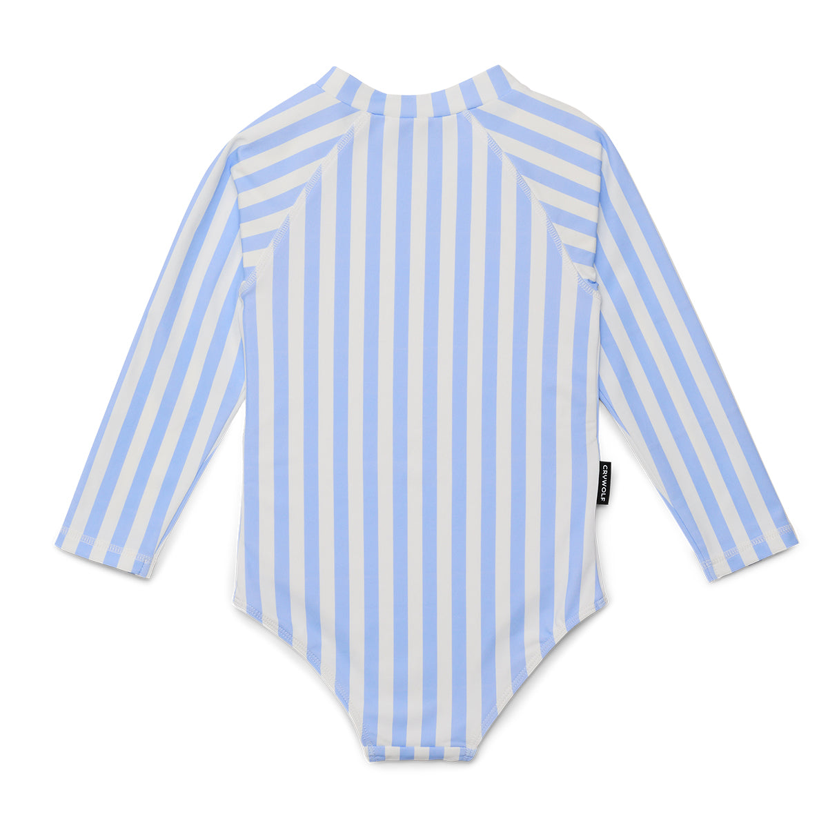Crywolf Long Sleeve Swimsuit Sky Blue Stripe