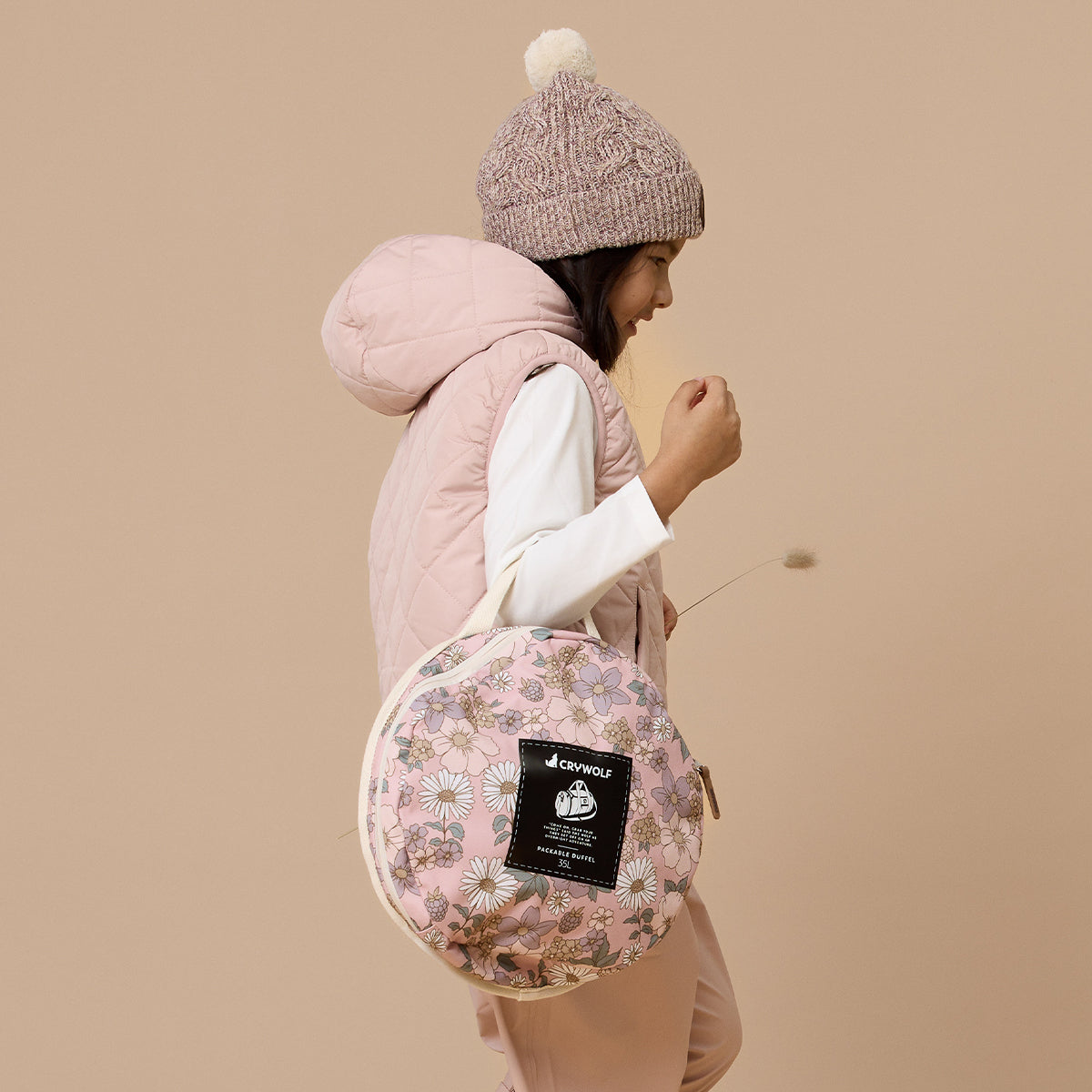 Crywolf Packable Duffel Daisy Floral