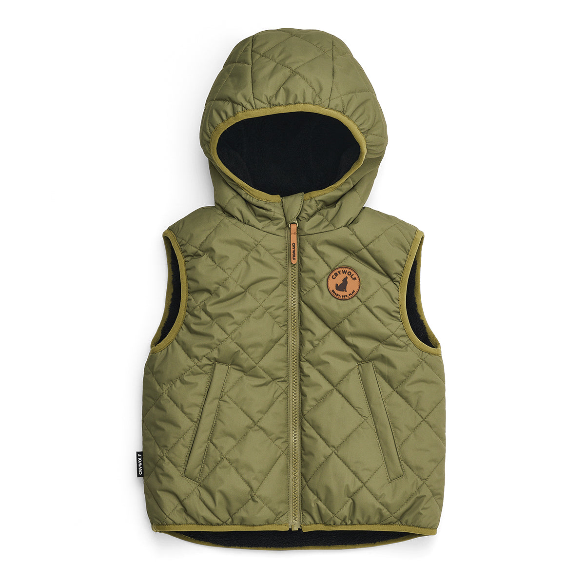 Crywolf Reversible Yeti Vest Fern | Black